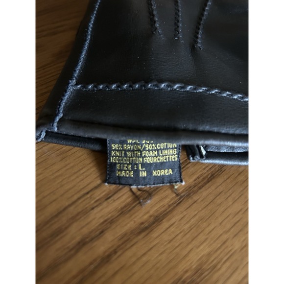 Doubled-breasted Black Long‎ Black Overcoat 44R By Evan Picone with Gloves (L) - Picture 8 of 8